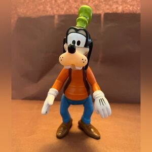 Vintage Disney World GOOFY Figure Toy Articulated Movable Arms Ears 7"